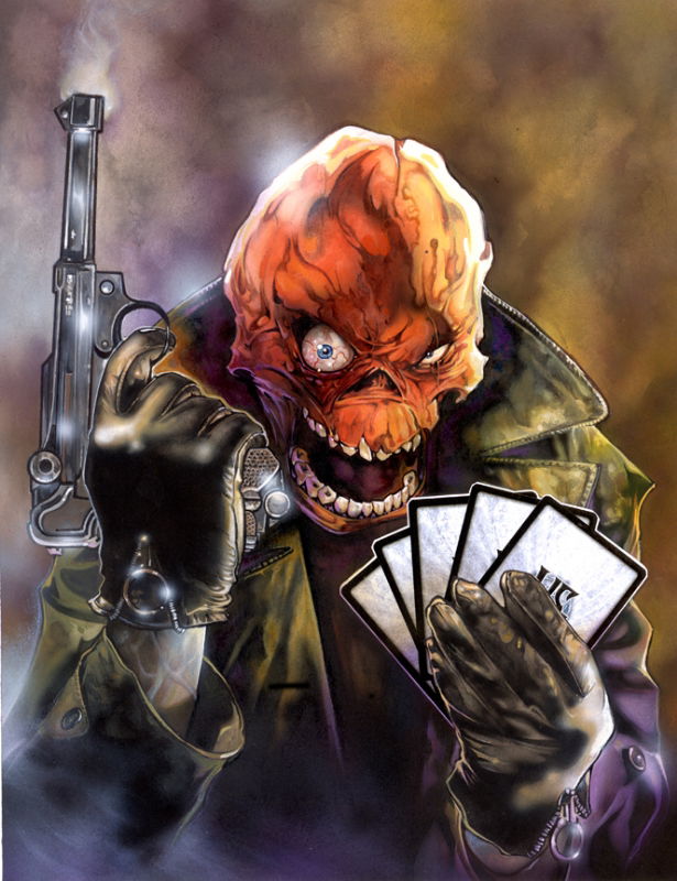 iamluke85's tweet photo. #redskull artwork by #tomfleming https://t.co/WIUdjSRDLj