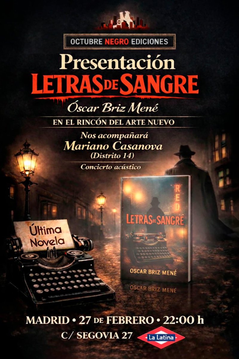 MADRID !! ESTE VIERNES !! Entrada libre hasta completar aforo