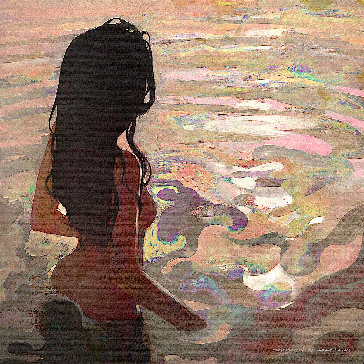 Woman in water by Danny LaiLai