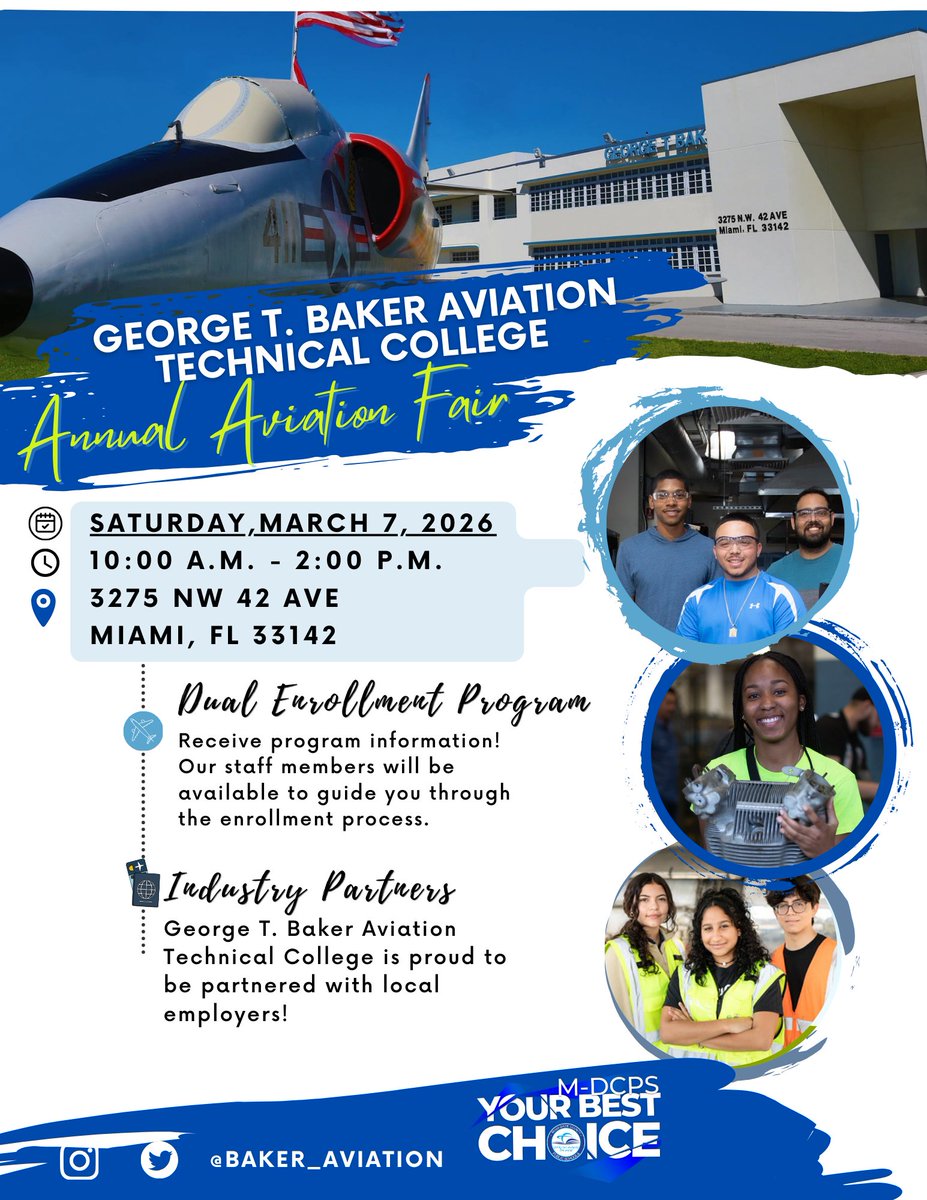 George T. Baker Aviation Technical College tweet media
