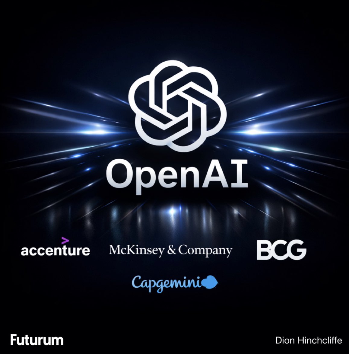 🚨 ANALYST TAKE: OpenAI just partnered with the very management consulting firms AI is supposed to replace.

Here’s why this is NOT really a contradiction. It’s actually one of the key endgames of enterprise AI.

Thread 🧵👇