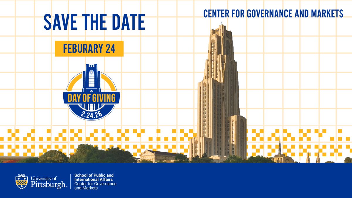 Center for Governance and Markets | Pitt tweet media