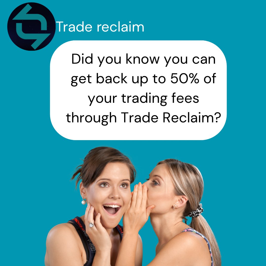 Hey Guys, Wait… did you know you can get back up to 50% of your trading fees through <a href="/TradeReclaim/">Trade-Reclaim.com</a> ? 

Not a new strategy.
Not extra risk.

Just getting paid back on the trades you’re already making.

That’s what smart cost management looks like.