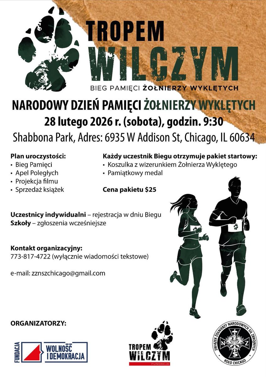 Narodowy Dzień Pamięci Żołnierzy Wyklętych - Chicago

Zapraszamy!