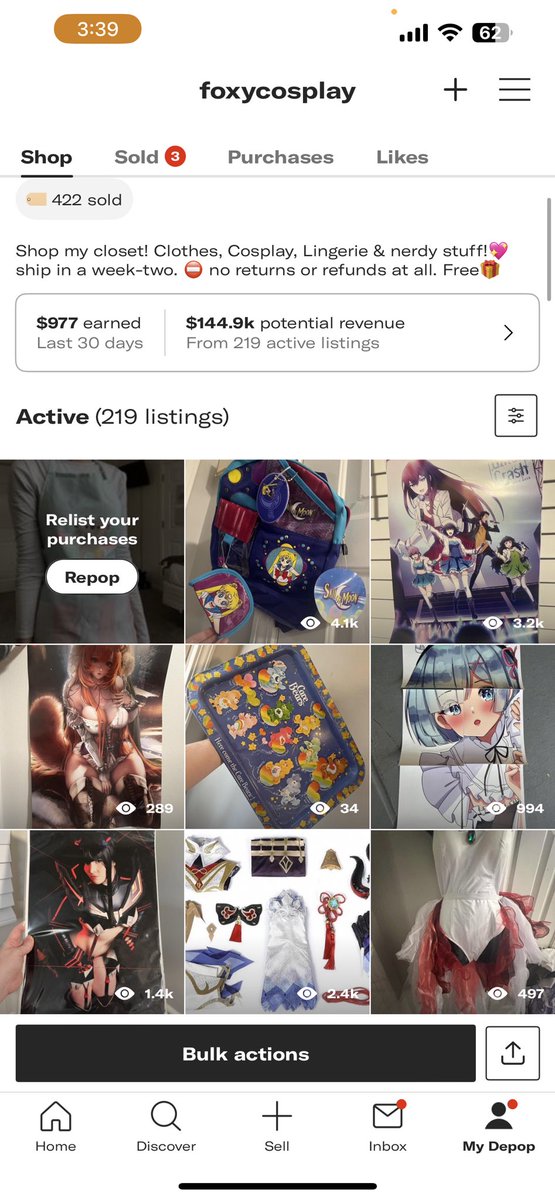 Foxy_Cosplay's tweet photo. My depop got a massive update. I’ve listed a lot of cute collectibles, cosplay, modeling wardrobe and more for sale.

Trying to drastically downsize &amp; move in a couple months, so this helps me keep a roof over my head/downsize till then. Please check it out or share around!🙏⬇️ https://t.co/jYtsxZVqmE