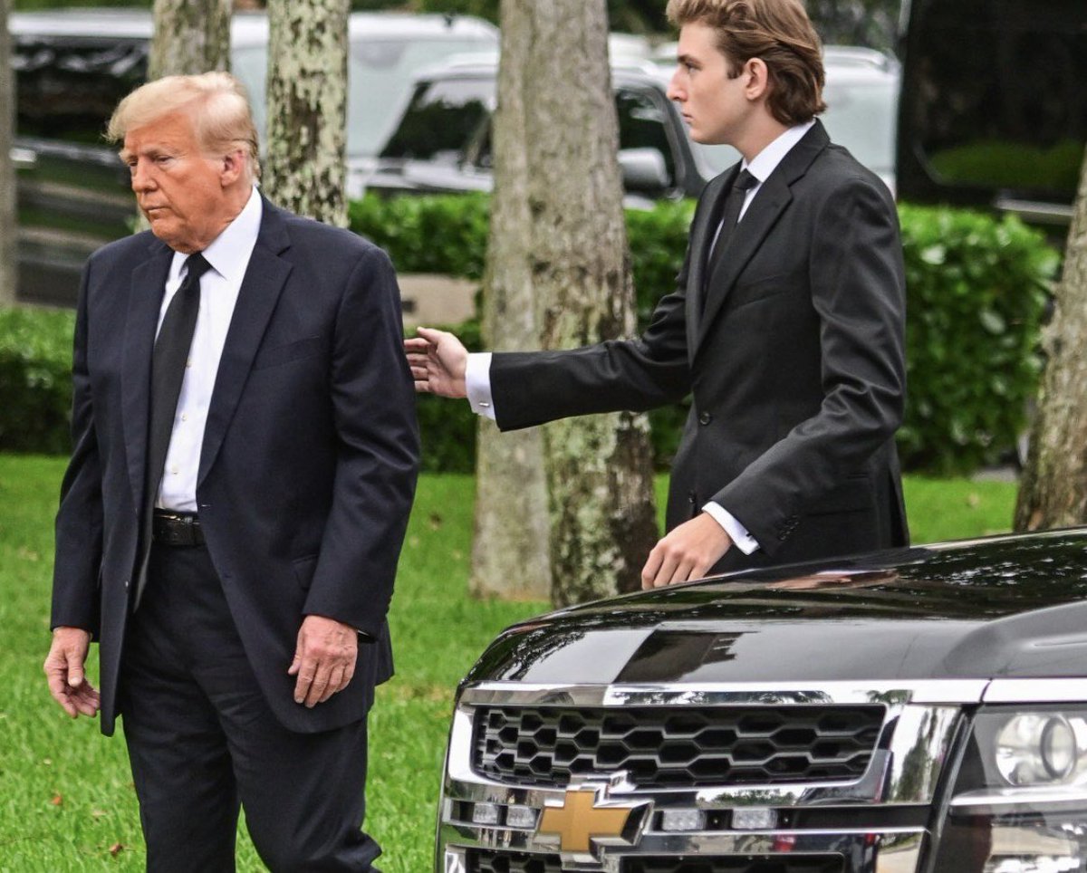 “Dad, I’m sorry about the Supreme Court.”

“Quiet, piggy. I’m not doing interviews.”

“I’m not a journalist. I’m your son, Barron.”

“Barron of which country?”