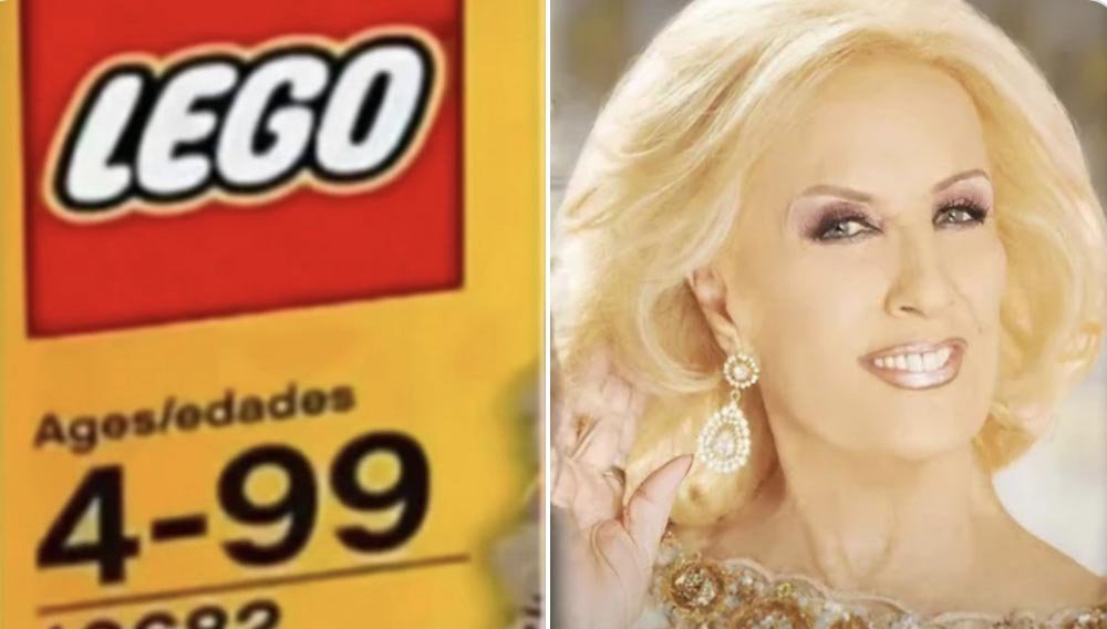 "Mirtha Legrand":
Porque este es su último año para jugar con piezas de LEGO, según lo indica la marca.