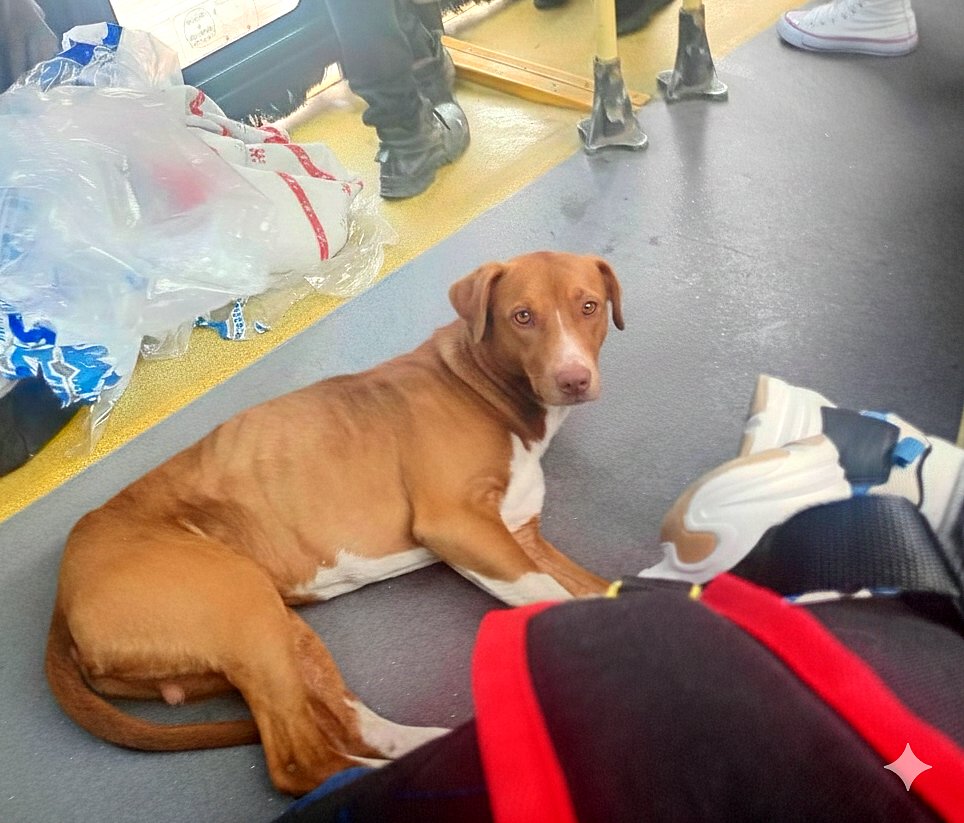 PlataformaALTO's tweet image. Este pequeño perrito perdido fue visto subiendo solito a varios buses de Transmilenio rumbo al Portal Norte. 

De tanto correr y buscar a su familia con todas sus fuerzas, terminó agotado, y se dejó caer ahí, con esa carita de tristeza 💔

Ayúdanos a encontrar a su familia, no