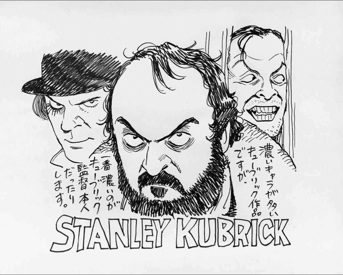 _Meloku's tweet photo. Stanley Kubrick, David Lynch, Martin Scorsese and Alfred Hitchcock drawn by Naoki Urasawa (Monster, 20th Century Boys) https://t.co/AR1mtI7n5E