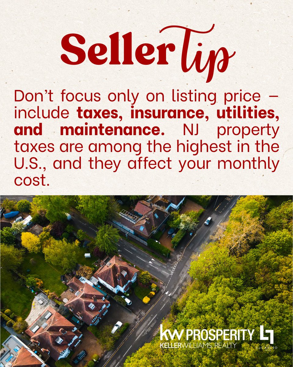 🛑 Stop! Before you fall in love with that NJ house…
Make sure you’re ready for taxes, insurance, utilities, and upkeep. New Jersey’s property taxes are no joke — know the real monthly cost! 💸