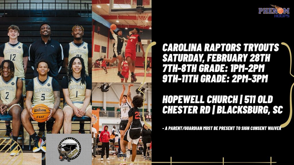 Carolina Raptors Elite Inc. tweet media