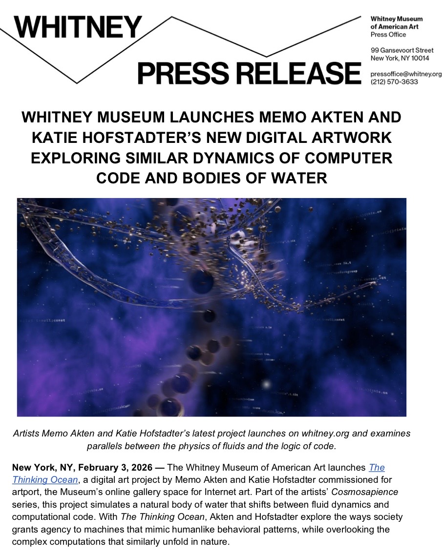 memoakten's tweet photo. Very happy to share that @whitneymuseum has launched The Thinking Ocean — the first work in our #Cosmosapience series, with @KatieHofstadter 

Experience it here: https://t.co/P4rTIQEKp7 https://t.co/K55TkXZTY5
