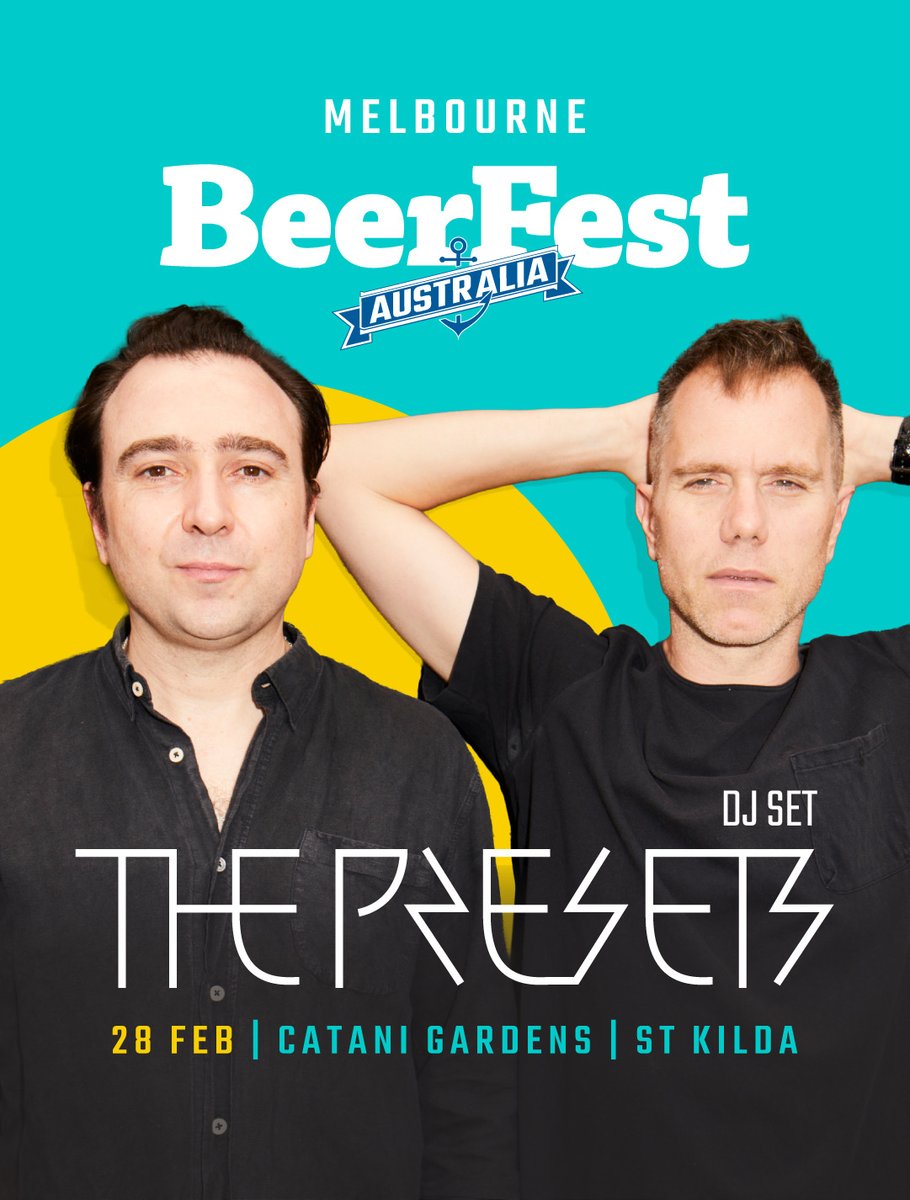 THE PRESETS tweet media