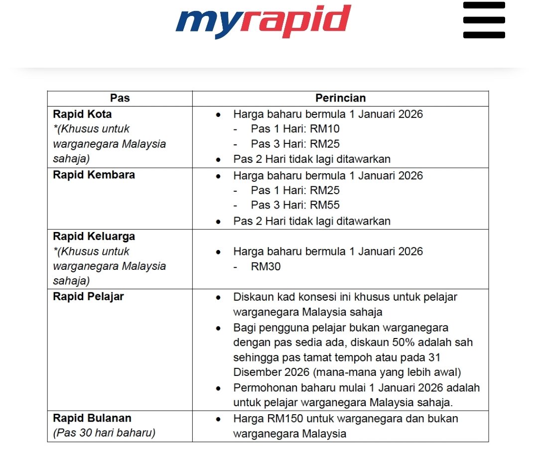 isusemasaviral's tweet photo. Situasi MRT/LRT Pasar Seni pukul 8.46am harini. Mohon bersabar ye semua

📹 Hilmandaniel13

Tahun 2026 rapid naik harga tapi servis makin teruk. Patutnya kalau macam ni kena turun harga, public transport bukan peluang untuk dapatkan untung tinggi. https://t.co/zDyV2KQcPB