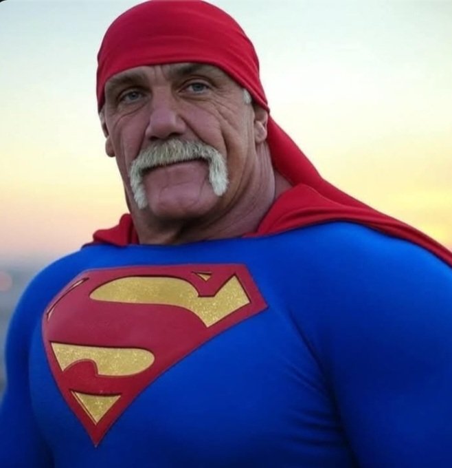 Wrestling_Fan79's tweet photo. For truth, justice and the American way, brother. #HulkHogan #Legend #GOAT #AmericanMade #Hulkamania #HulkamaniaWillLiveForever #TheHulkster #Hogan4Life #Superman #ManOfSteel #ManOfTomorrow #TheMetropolisMarvel #ActionAce
#Supes https://t.co/CqPPrbUQuF