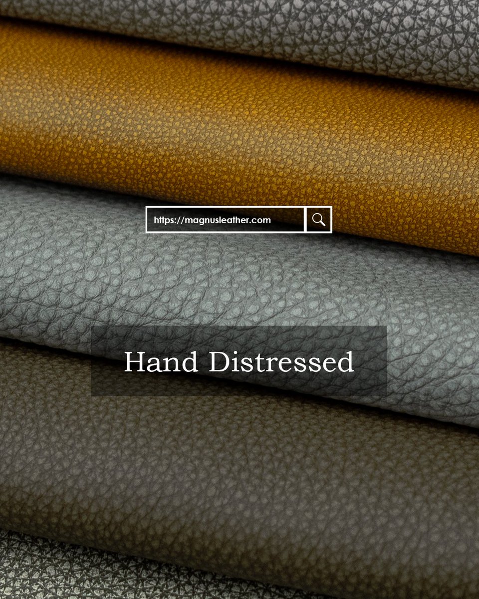 Hand distressed #leather by #MagnusLeather