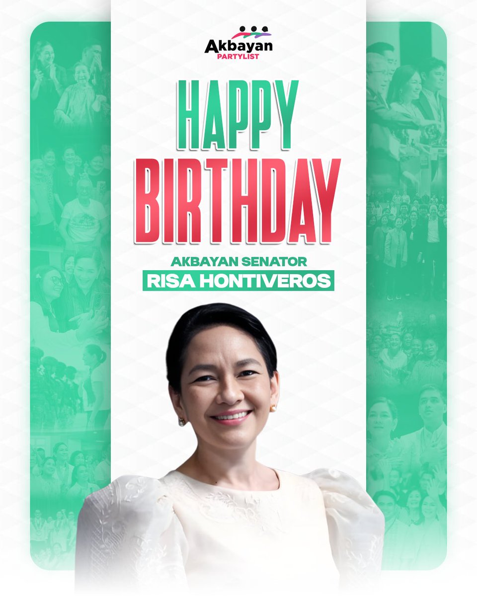 𝗜𝘁’𝘀 𝗴𝗶𝘃𝗶𝗻𝗴 𝗠𝗮𝗶𝗻 𝗖𝗵𝗮𝗿𝗮𝗰𝘁𝗲𝗿 𝗘𝗻𝗲𝗿𝗴𝘆! 🌹✨

Happy Birthday to the one and only and our favorite icon, Sen. Risa Hontiveros! 🥳🎂

In a world full of noise, she brings clarity. We’ve seen her victories, we’ve seen her lead when it was hard, and we’re ready
