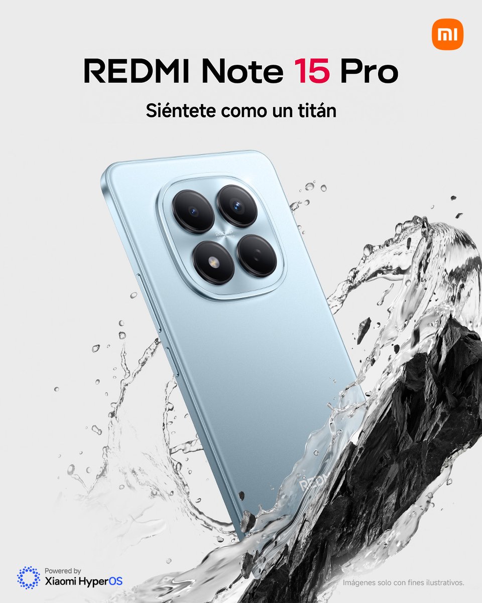 XiaomiColombia's tweet photo. ¡Resistente a cualquier situación! El REDMI Note 15 Pro está diseñado para quienes viven en modo Titán. 💪📱
#SerieREDMINote15 #XiaomiColombia https://t.co/ONQwpV00Y3
