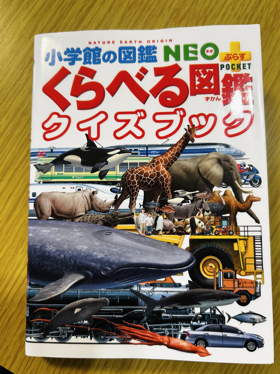 小学館の図鑑NEOのクイズブックシリーズにハマっています。図鑑を読む