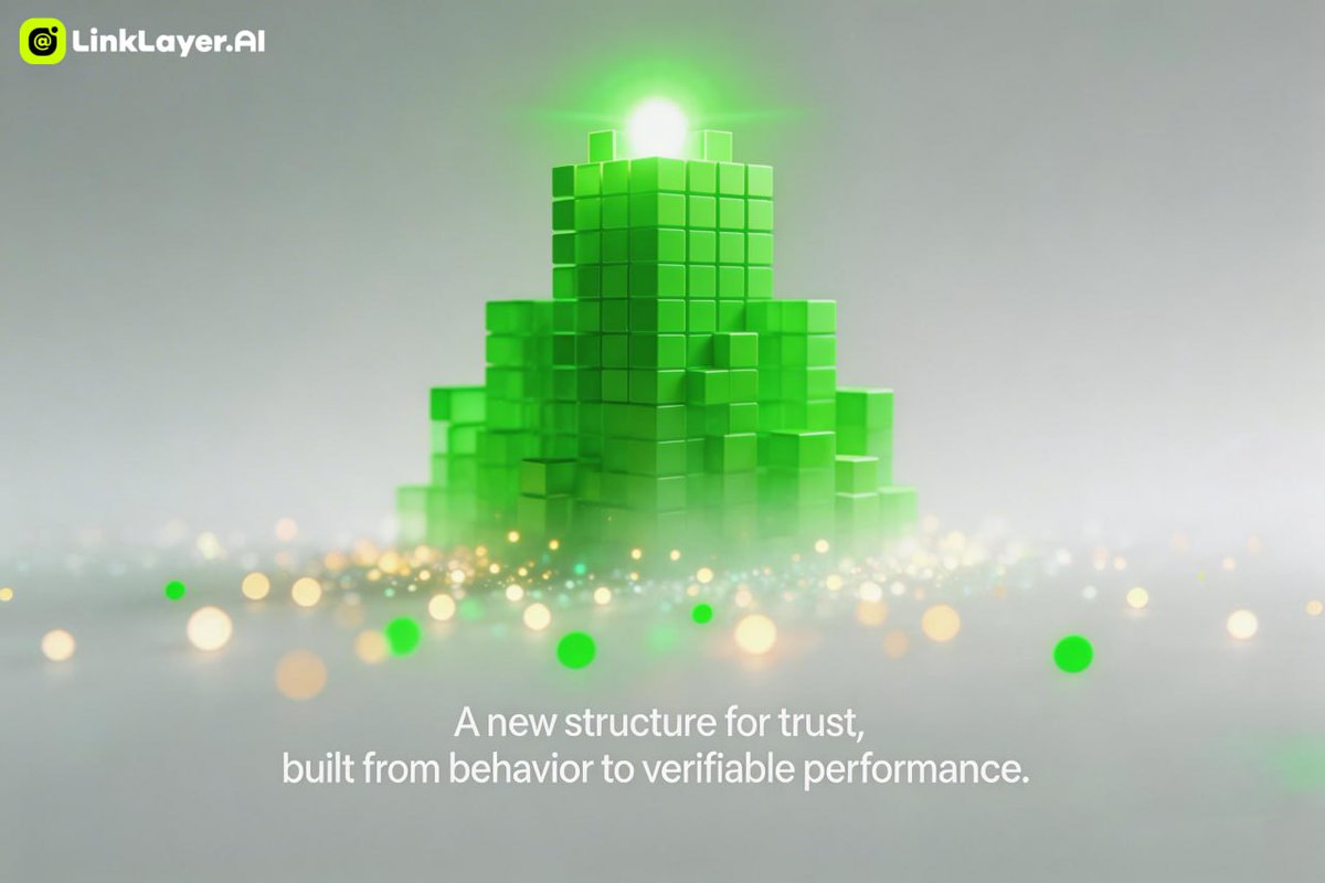 LinkLayerAI's tweet photo. 🚀 The evolution chain:
People → Data → Agent → Market Consensus
A new structure for trust, built from behavior to verifiable performance.
This is where trading intelligence meets on-chain credibility.
#EvolutionChain #MarketConsensus #TrustInAction https://t.co/tDMJ2e0ygh