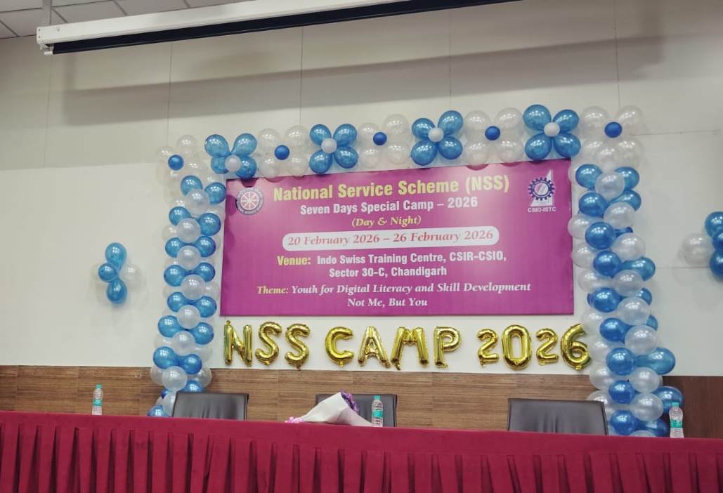 ISTC_Chandigarh's tweet photo. 7-Day &amp; Night Special NSS Camp at CSIO-Indo Swiss Training Centre, Sector 30C, Chandigarh
🗓️ 20/02/2026 – 26/02/2026 https://t.co/mnFTirje78