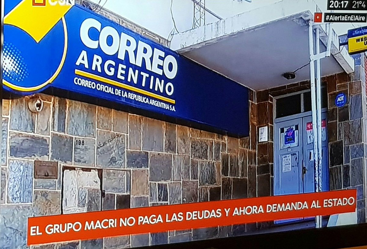 Ahora que Macri es tendencia. No olviden que Mauricio  Macri tiene la deuda del Correo Argentino pendiente hace más de 20 años. Son unos miles de millones. 
No olvidar.