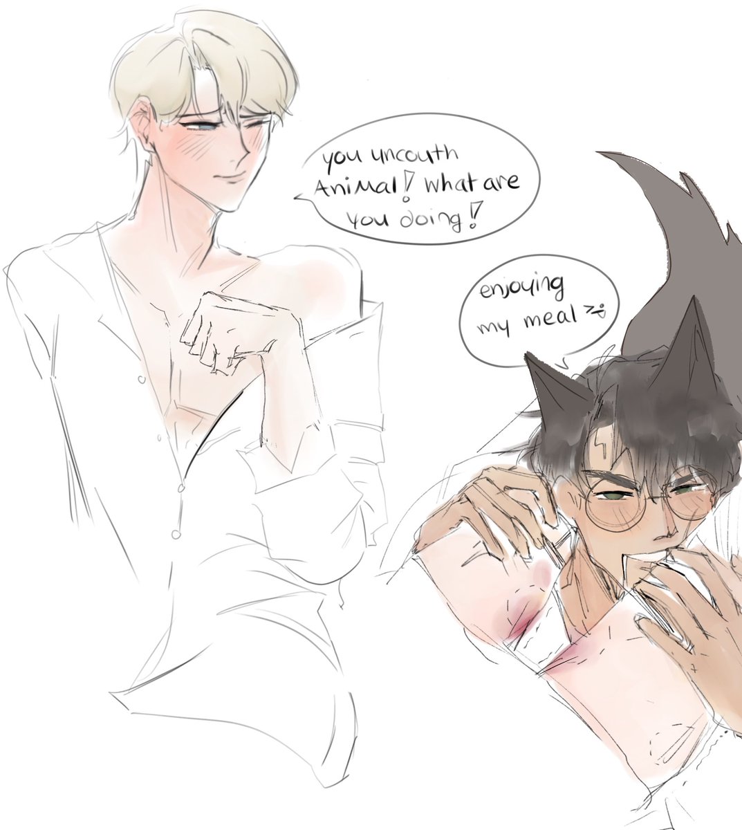 CellophaneM2's tweet photo. Yummerz!! I did absolutely nothing last week which is really awkward cause now everything’s due this Wednesday … and I’m using my time efficiently as you can see :p #harco #drarry #hpdm https://t.co/HwhTstsZUa