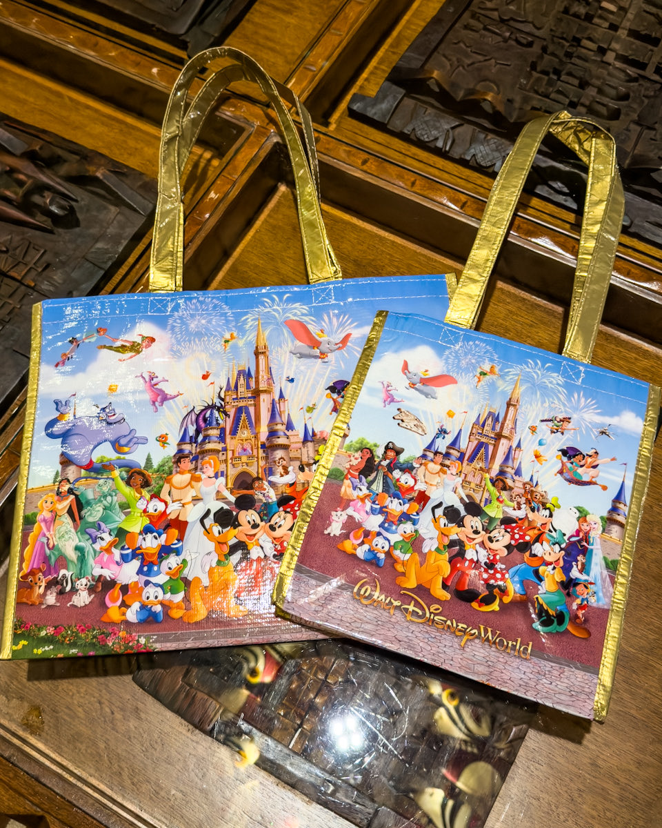 ウォルト・ディズニー・ワールドのショッピングバッグ サイドには