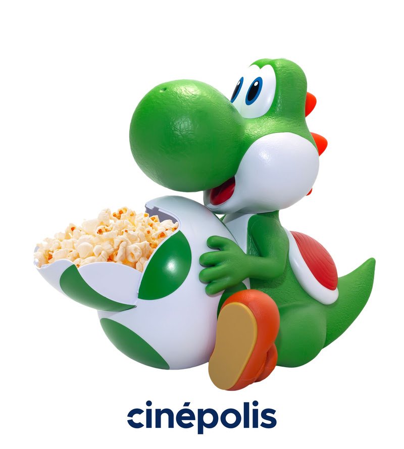 🔴É  OFICIAL: a rede <a href="/cinepolisbrasil/">Cinépolis Brasil</a> vai comercializar o balde de pipocas em formato de Yoshi no Brasil! Ainda não temos informações de qual será o preço que será cobrado.

Mas tem mais ⤵️