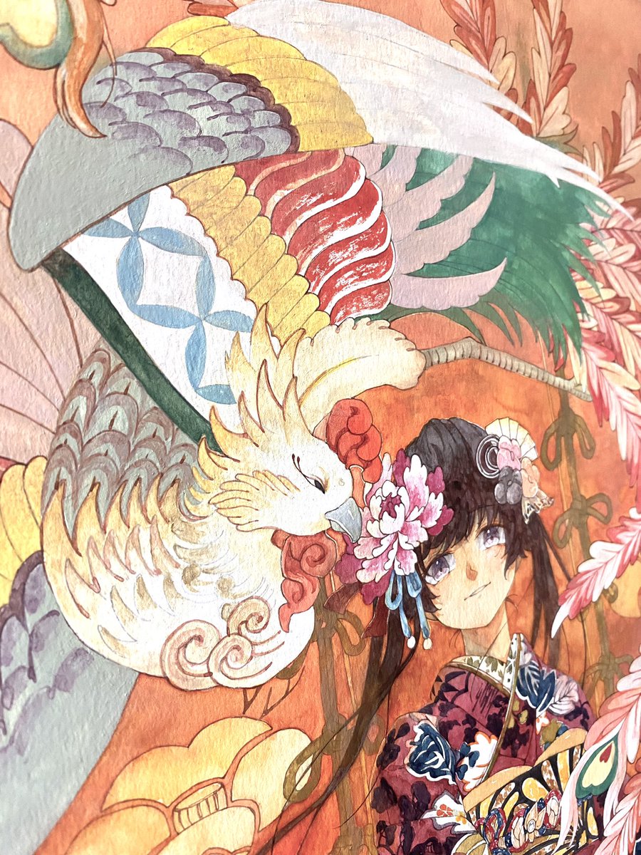 春継ぎ 展示作品紹介⑧ 『いろめく朱(あか)いろ』(2025年1月制作) 花嫁