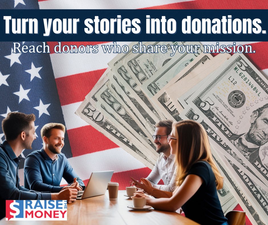 RaiseTheMoney's tweet photo. If you can tell your story, you can raise money.

https://t.co/X4Nrw4DKZD helps you connect your mission directly to donors who care. https://t.co/xFTVsVX78x