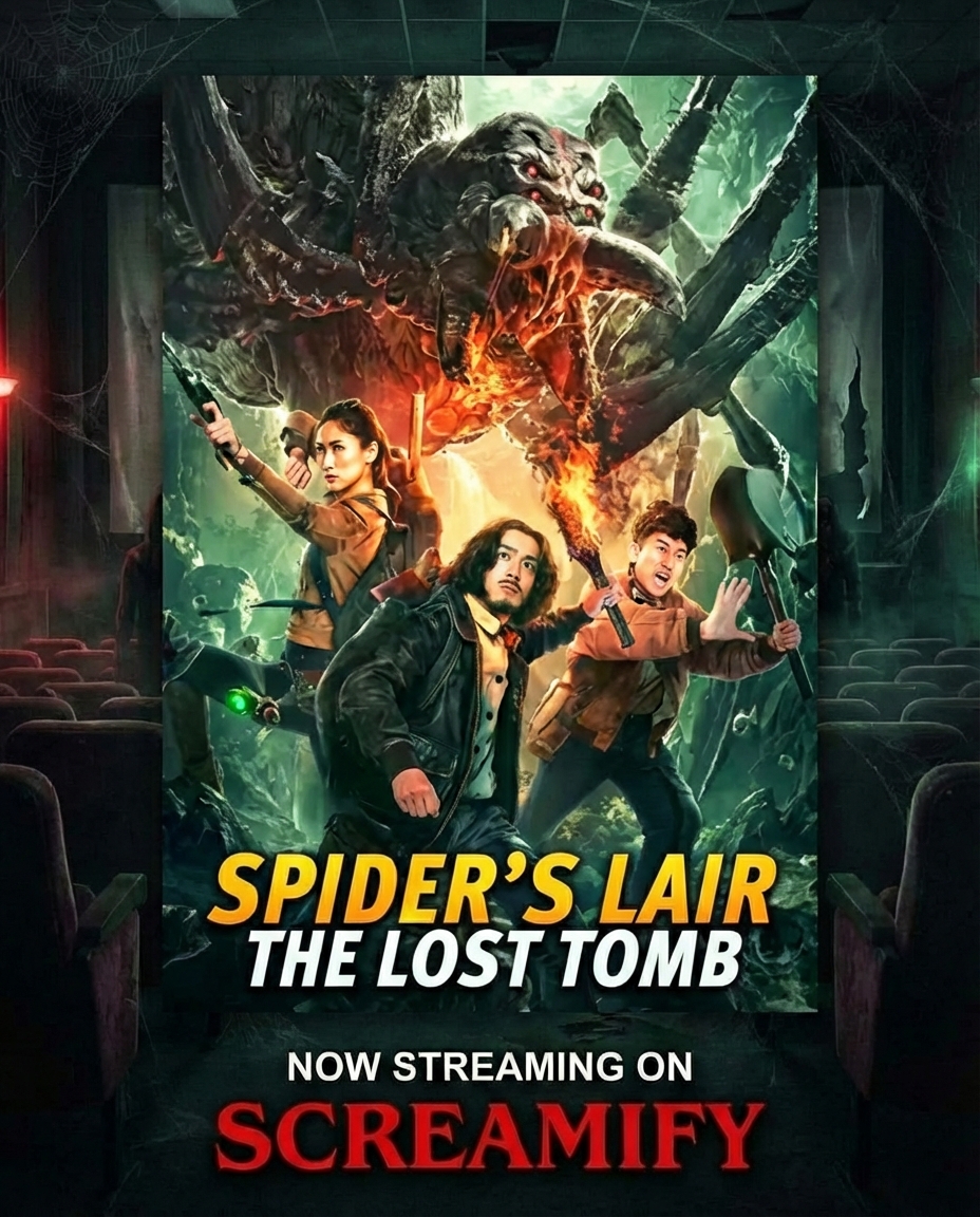 screamifyapp's tweet image. Have you watched Spider's Lair The Lost Tomb. #horror #screamify #movies @iamdanniwang