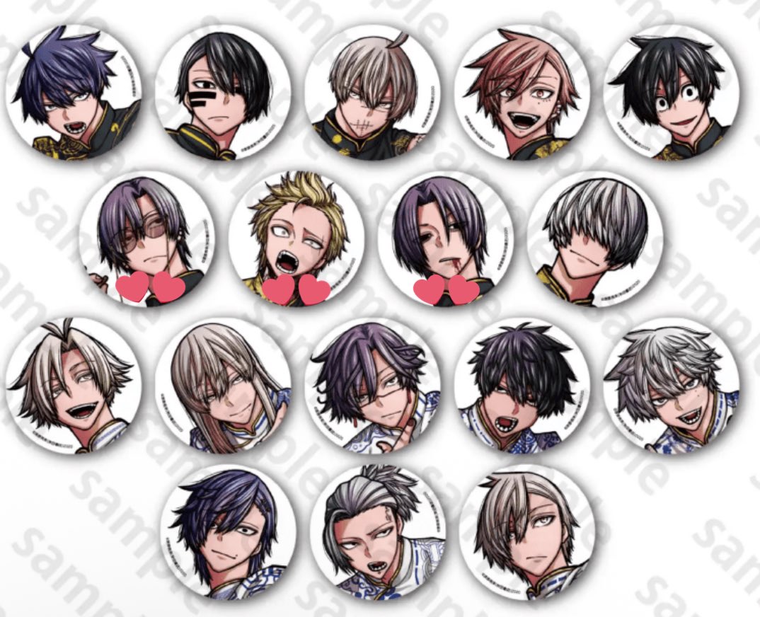 交換 譲渡】桃源暗鬼 コミケ アフコミ C107 缶バッジ 譲 猫咲 桃尾 桃