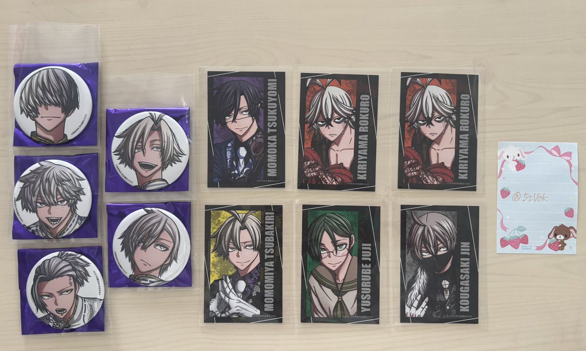 交換 譲渡】桃源暗鬼 コミケ アフコミ C107 缶バッジ 譲 猫咲 桃尾 桃