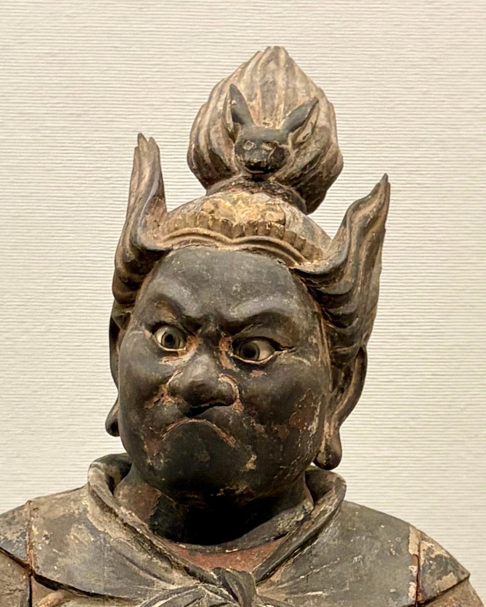 口をへの字にして一点を睨みつける 十二神将像立像（浄瑠璃寺旧蔵）卯