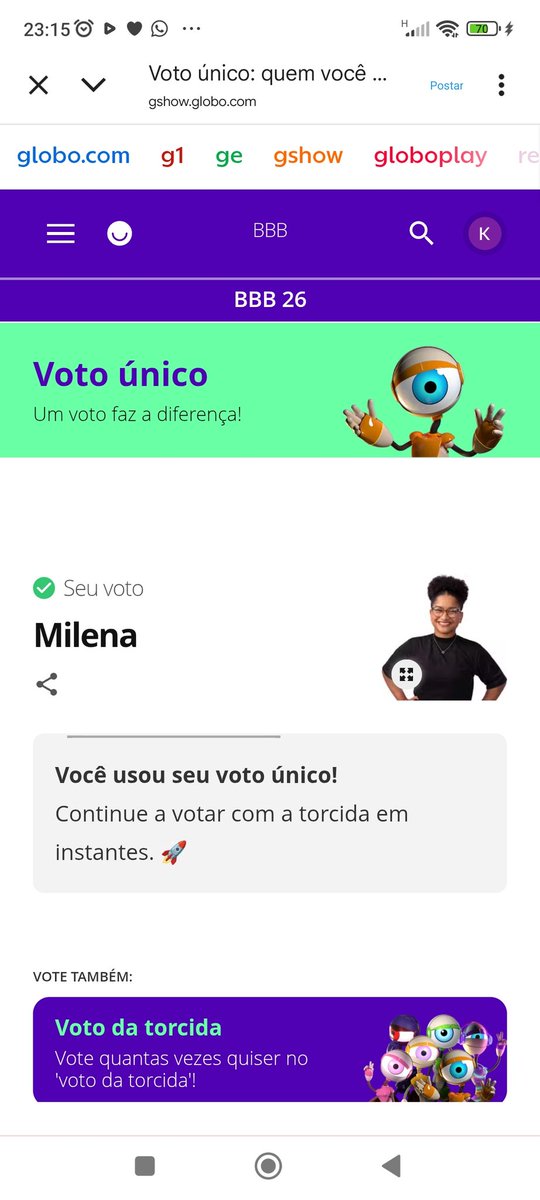 Paciência tem limites #ForaMilena