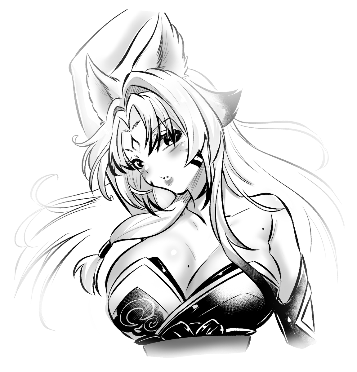 Sketch práctica para <a href="/OokamiHikari/">Hikari Ookami | Sainō 🐺⚔</a> 

#HikkiArt