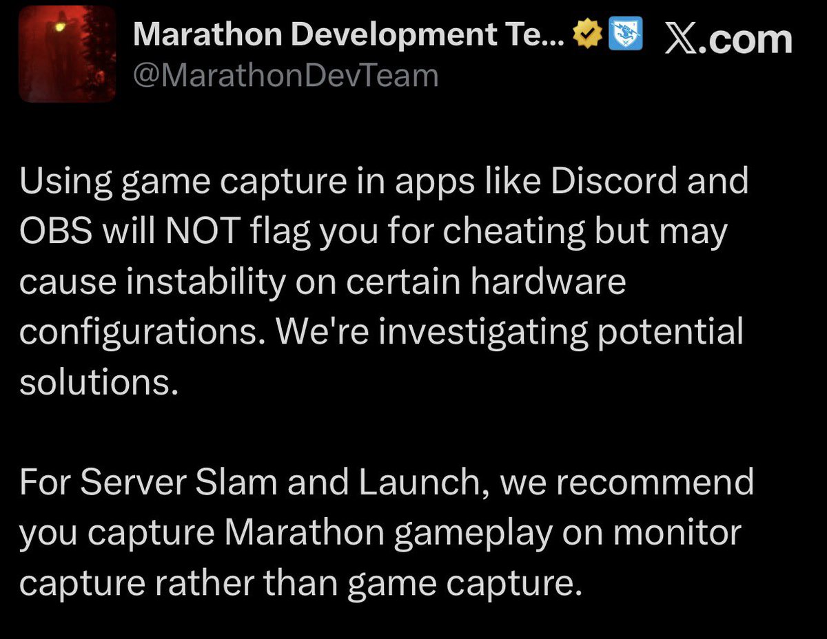 Marathon HQ tweet media