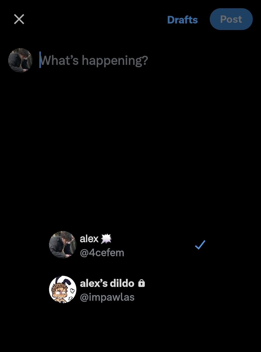 i was today years old when i learned that u can switch between accounts to post on by clicking ur pfp???