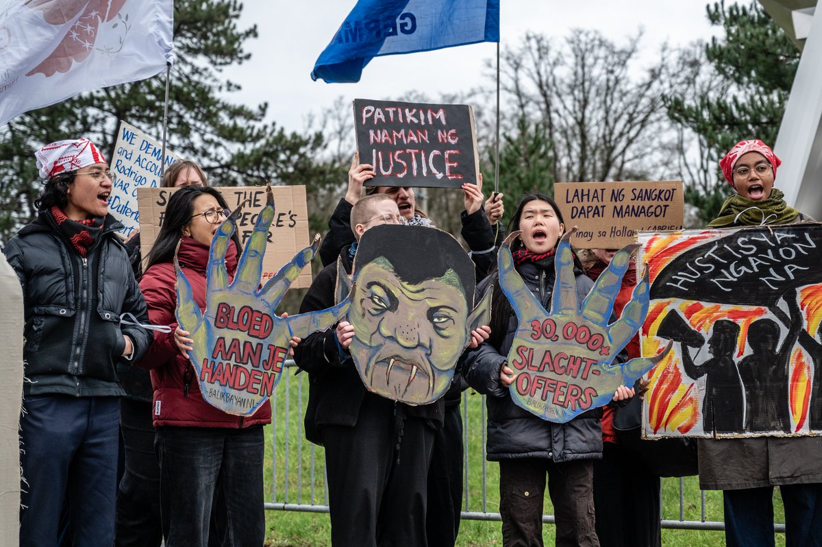 Outside the International Criminal Court where Rodrigo Duterte's ...