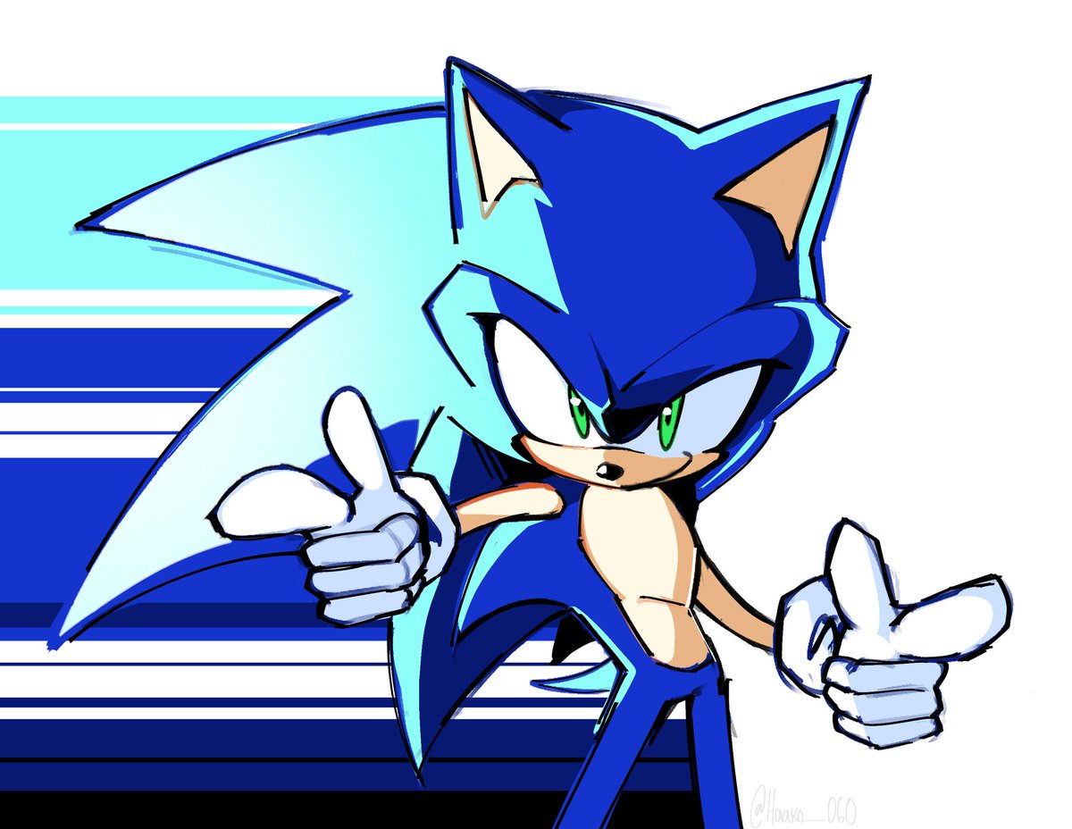 Sinceramente, este es uno de los mejores artes de Sonic que he