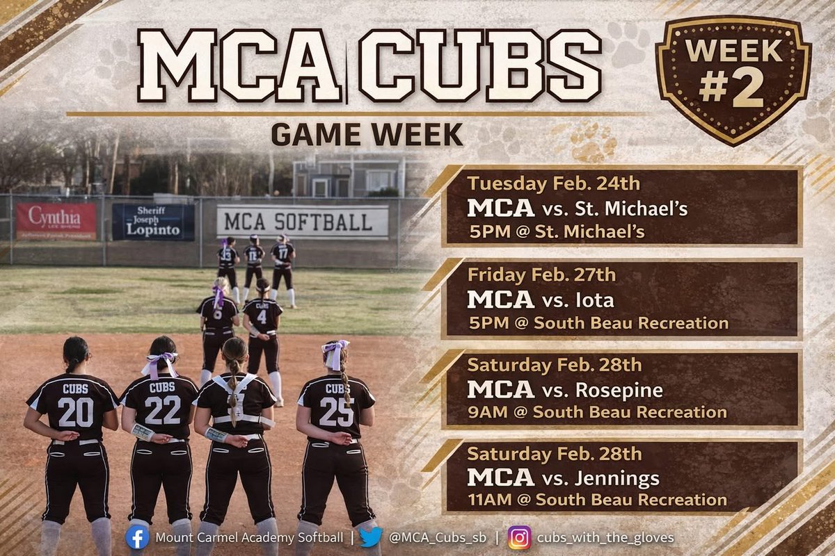Mount Carmel Academy Cubs Softball tweet media