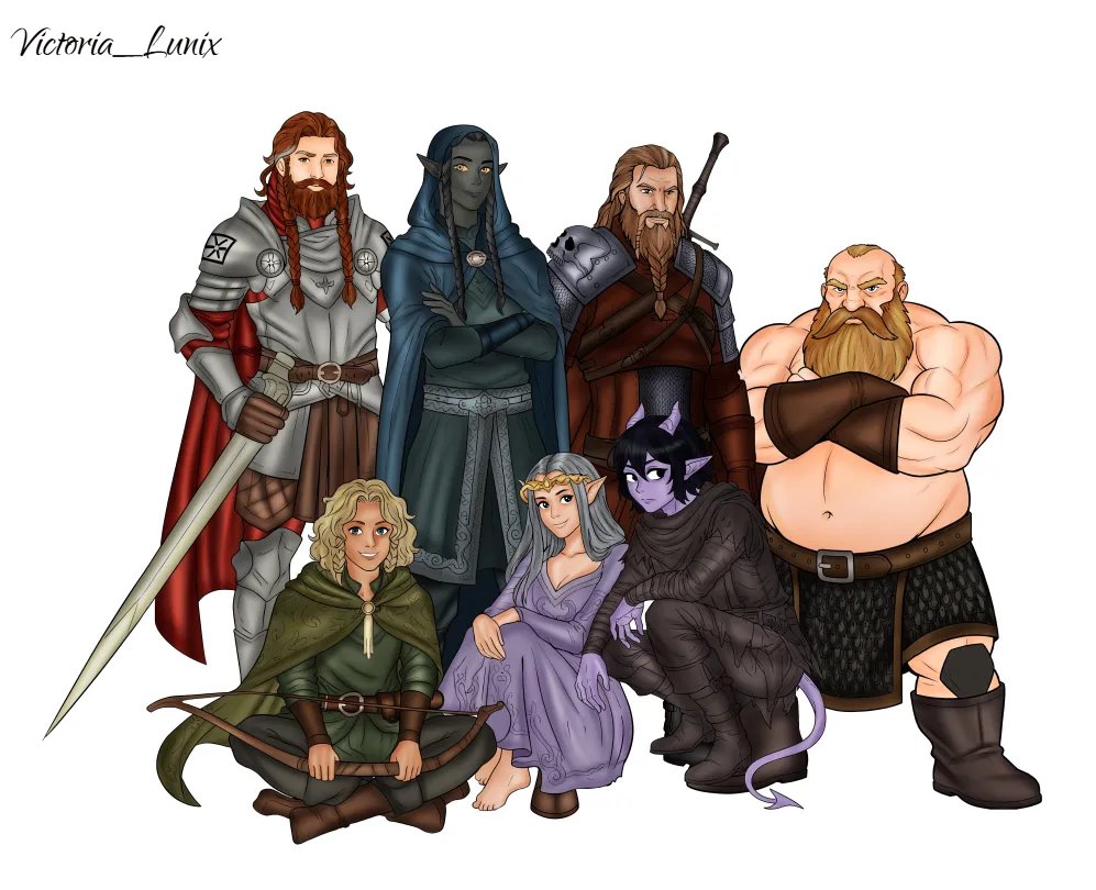 emma_illusyn4p's tweet photo. “The squad is ready for adventure 🛡️⚔️
Which one would you play?
#CommissionsOpen #FantasyCommission #DnDCommission #OCIllustration #CharacterArtist #DigitalArtist #RPGArt https://t.co/o8dW7sQ7YB