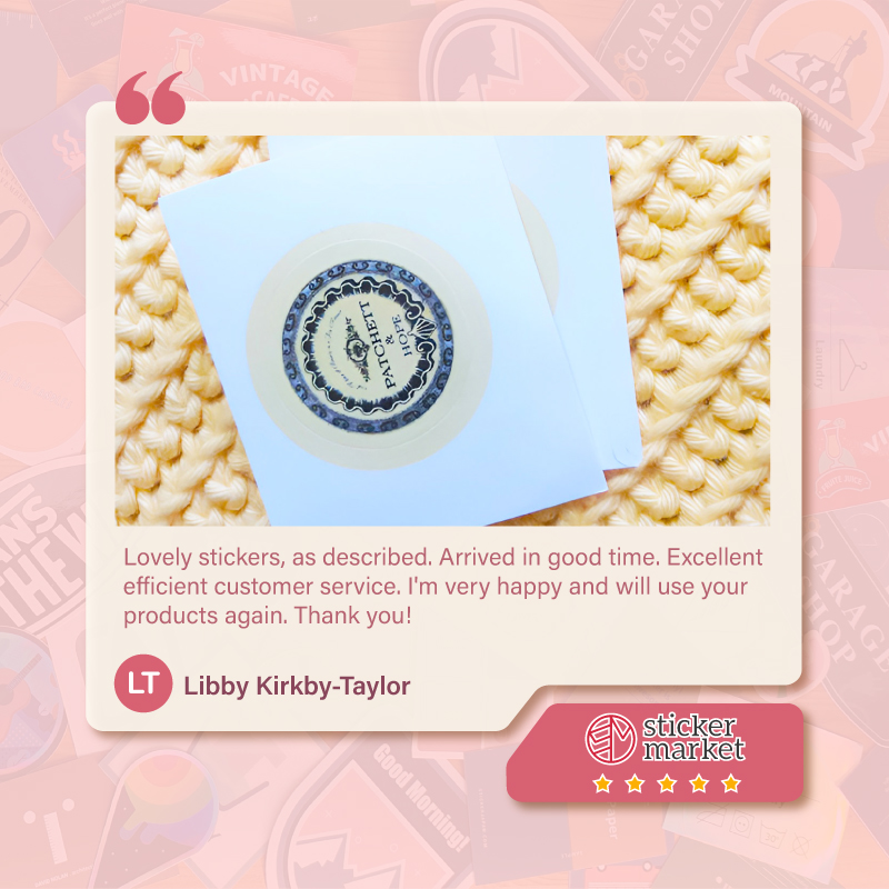 UKStickerMarket's tweet image. Thank you, Libby, for your trust and for sharing such a sweet review. It’s always a pleasure helping you bring your kiss cut sticker ideas to life.

Ready to create your own custom kiss cut stickers? Start designing with StickerMarket 👉 stickermarket.co.uk/stickers/kiss-…

#StickerMarket
