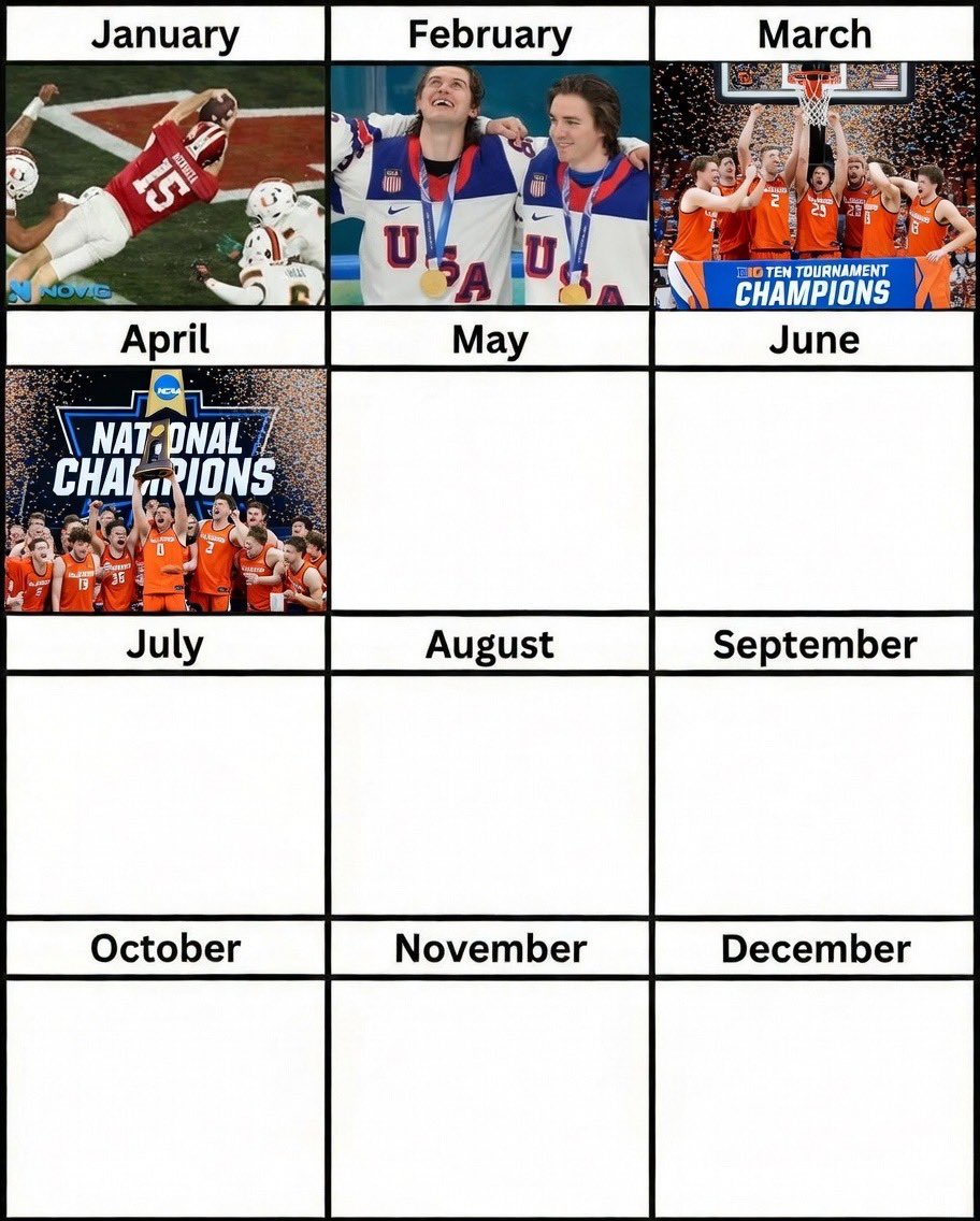 Next couple months filled in… got a Tarantino film on our hands. What a start to the year. #Illini #Illinois