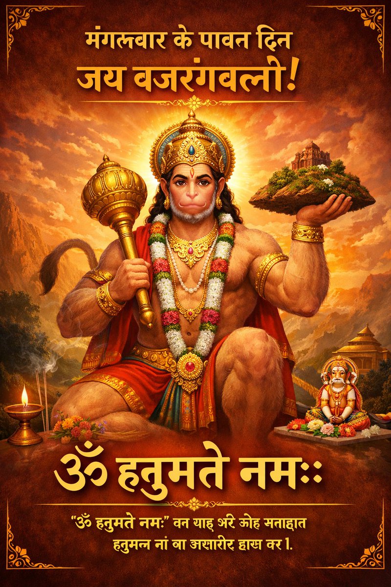 “ॐ हनुमते नमः”🙏
#GodMorningTuesday #Goodmorning