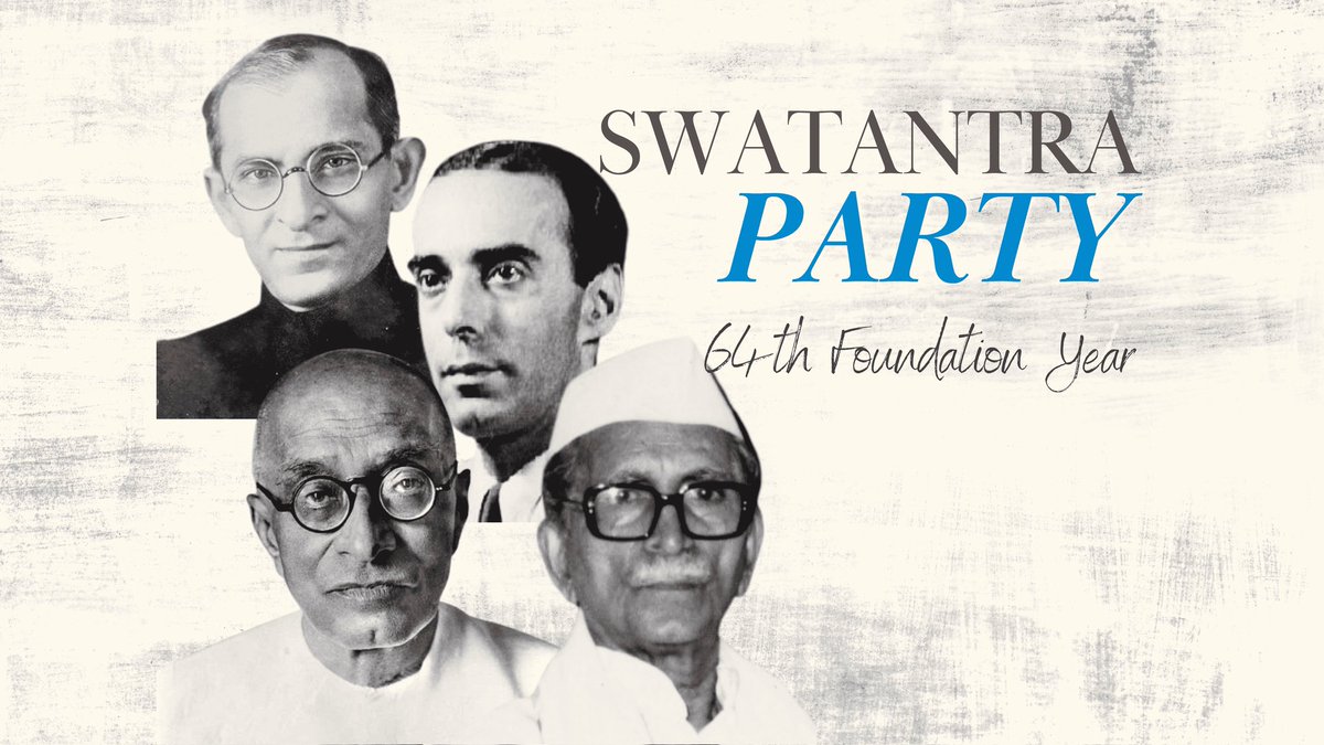 The libertarian party of India aims to carry forward the legacy of Rajaji and Swatantra Party.

Ideology: Advocated for an economic system with minimal state interference, reduced taxes, and individual liberty. It was staunchly anti-communist.
Political Impact: It served as a
