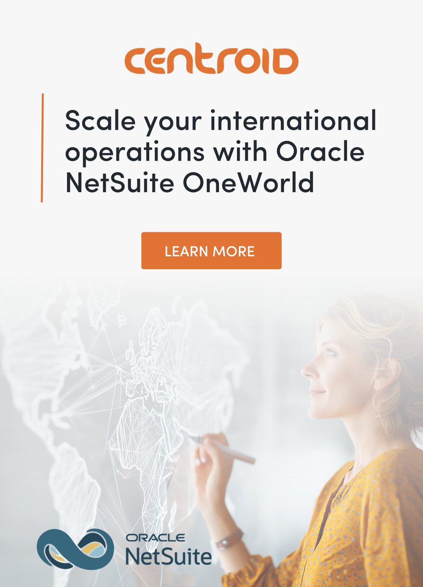 future_proofing's tweet photo. Is your current infrastructure ready for an international leap? 

With #NetSuite #OneWorld and Centroid’s expertise, you can unify your entire operation into a single source of truth.

Learn more about the world’s leading cloud ERP solution: https://t.co/Kt5HKNfUgP https://t.co/0oNTSGuPJx