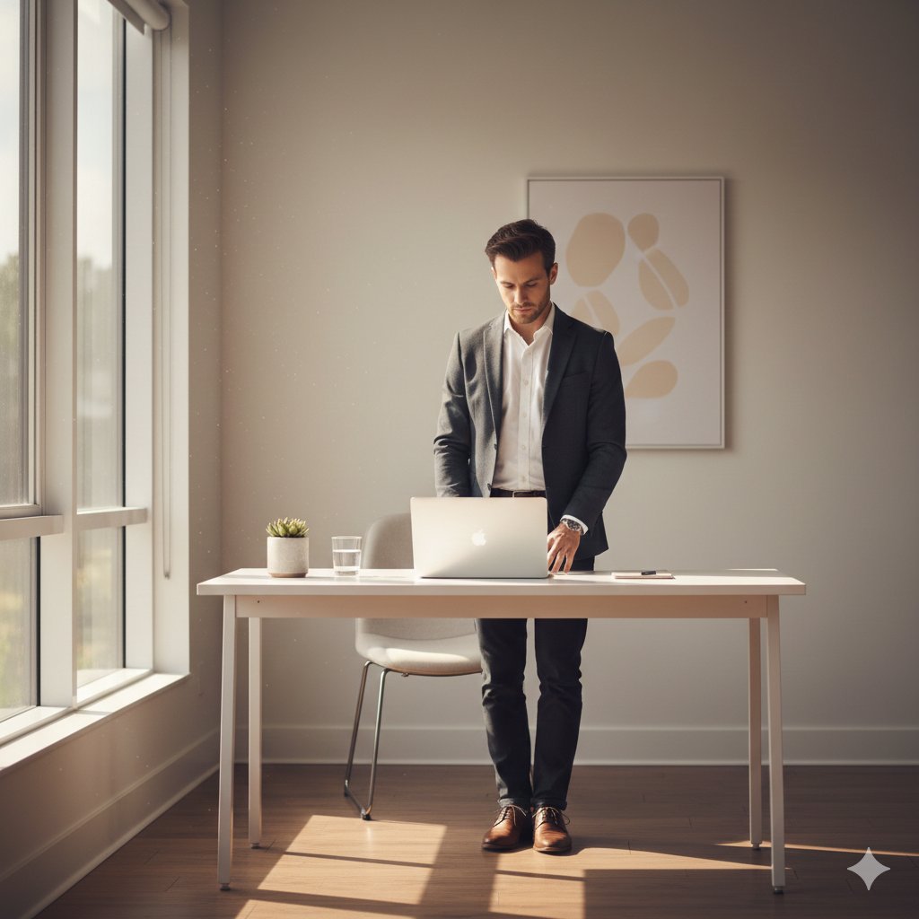 KristenJakobitz's tweet image. Simply standing up for 1 minute every hour triggers a postural change that improves your vascular tone. It's not about the calories burned—it’s about the "orthostatic" stress that keeps your blood vessels responsive.
#VascularHealth #MoveMore 
#SmartHabits