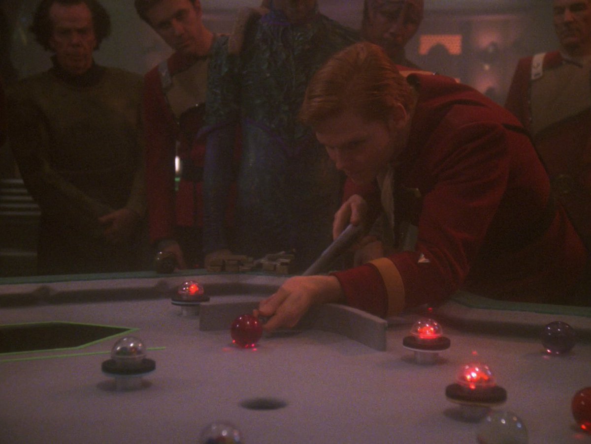 JanelleWaz's tweet image. "I was in the middle of teaching Seaman Beaumont the intricacies of Dom Jot." #TNG #Tapestry #allstartrek